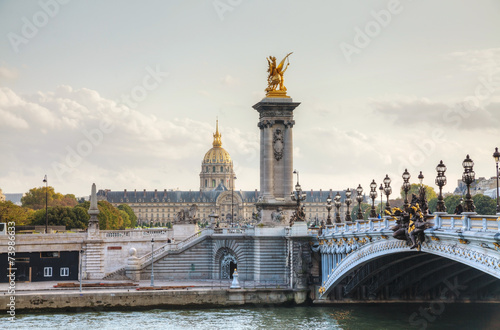 Alexander III bridge in Paris