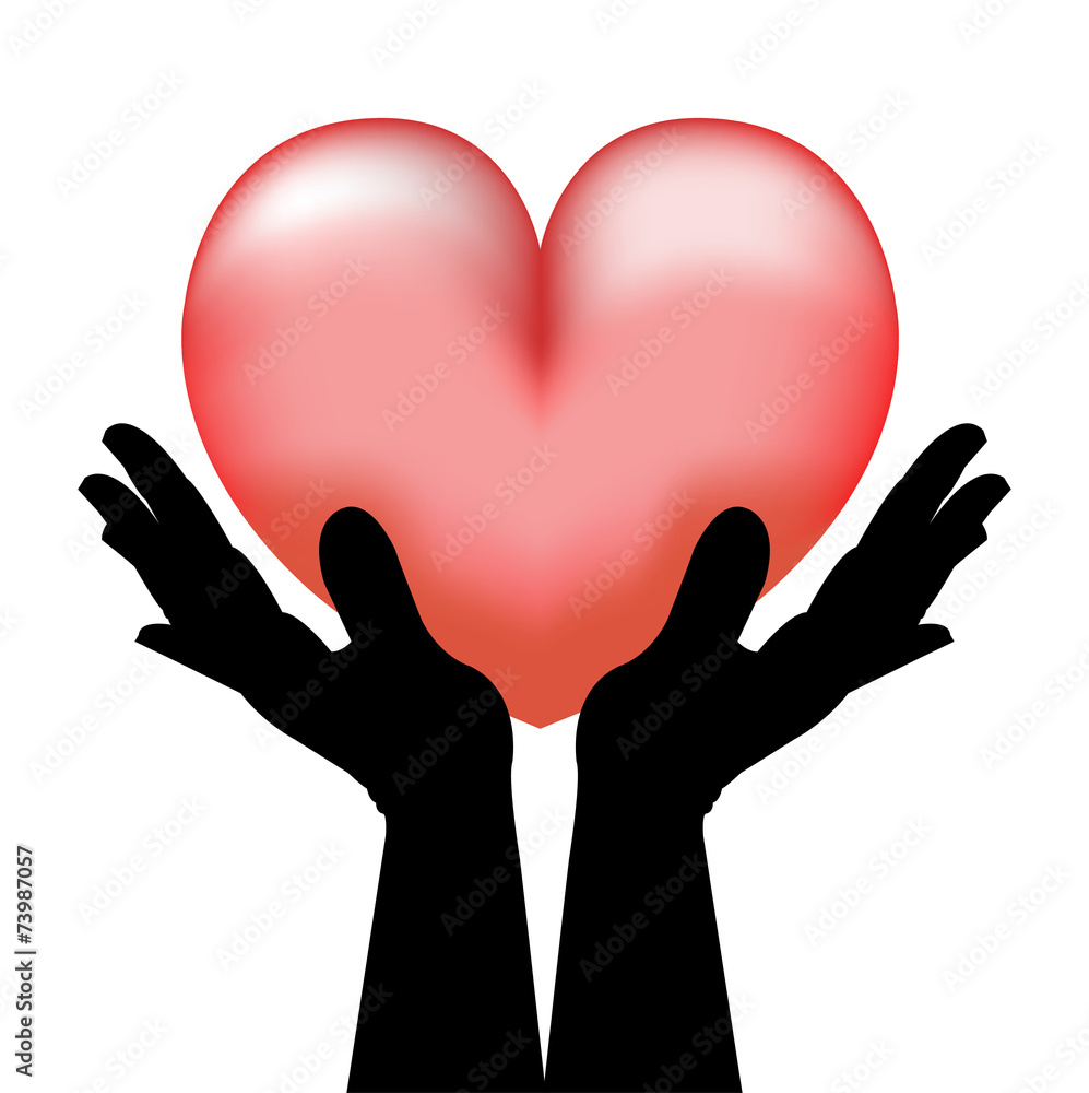 Obraz premium Heart in hands