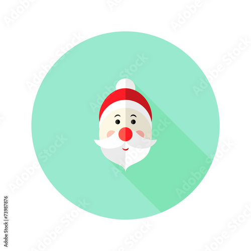 Christmas Santa Claus Flat Icon