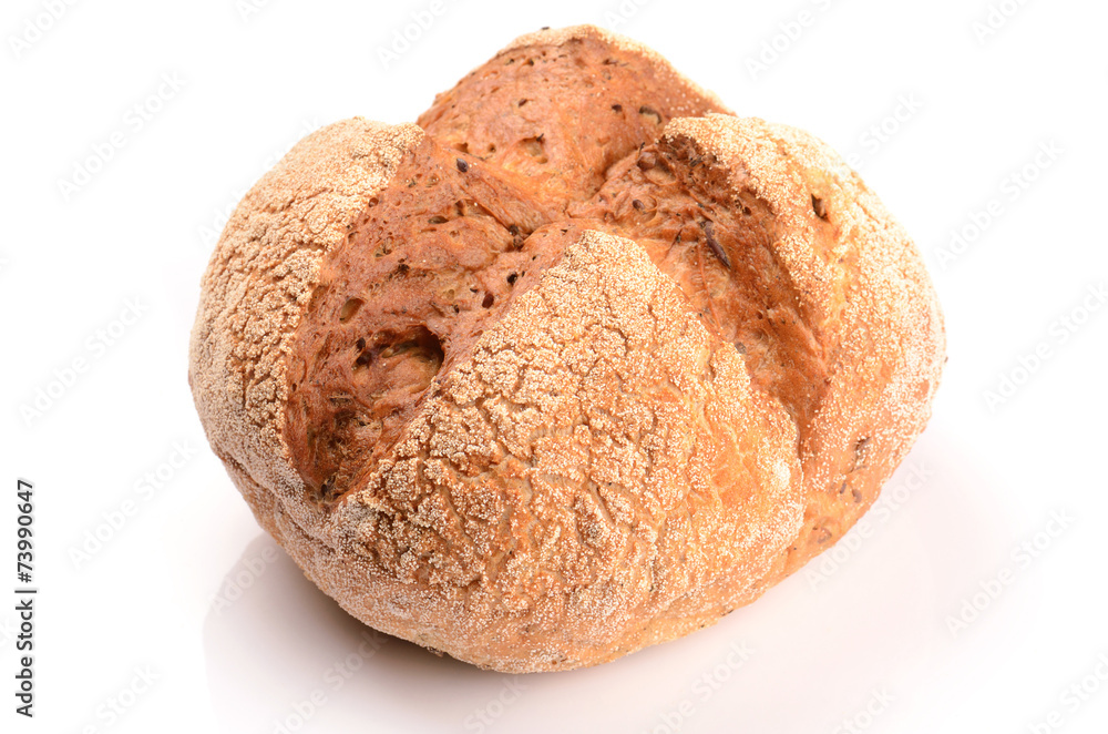 loaf of bread isolated on white loaf of bread isolated on white
