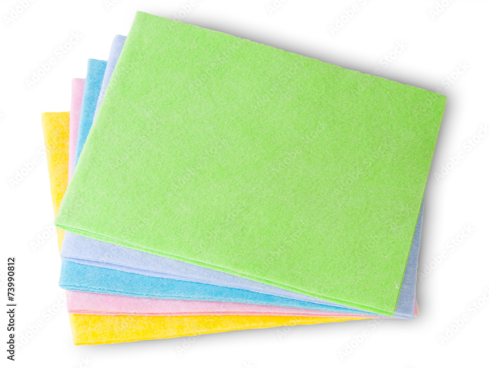 Multicolored Cleaning Cloths Multicolored Cleaning Cloths