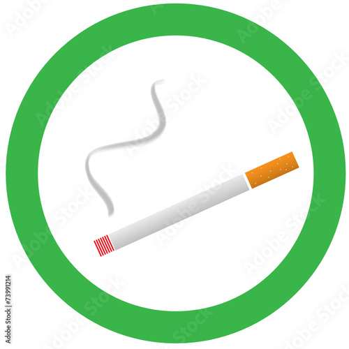 Smoking area sign