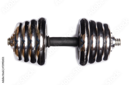 Fotografi Dumbbells isolated on the white background