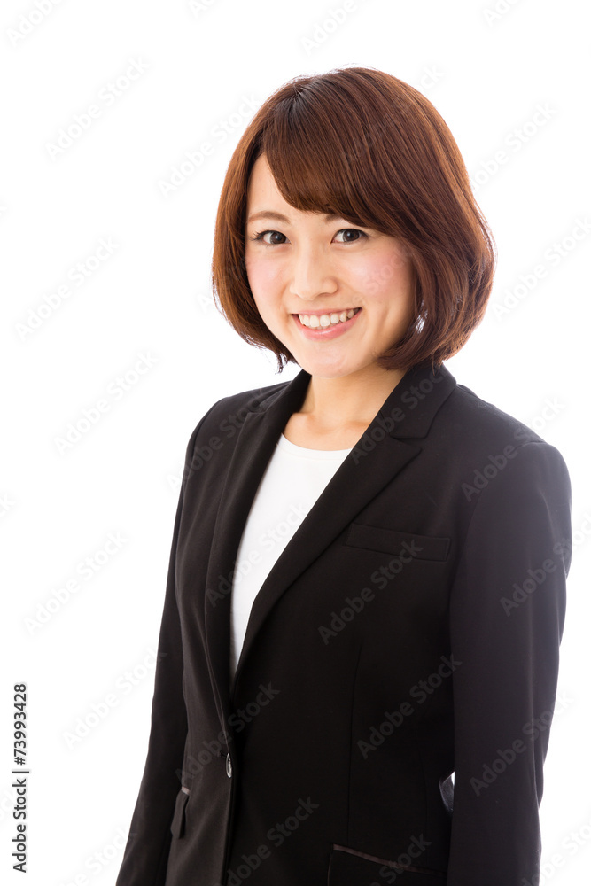 asian businesswoman on white background asian businesswoman on white background