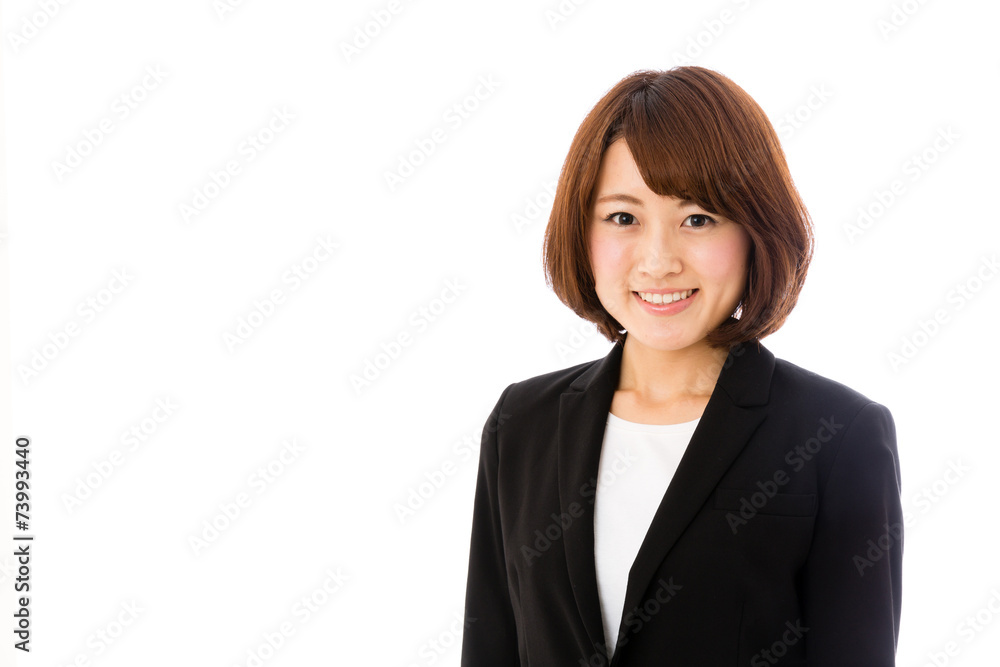 asian businesswoman on white background asian businesswoman on white background