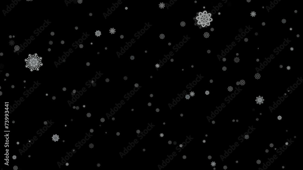 Snowflakes loopable with Alpha. Snowflakes loopable with Alpha.