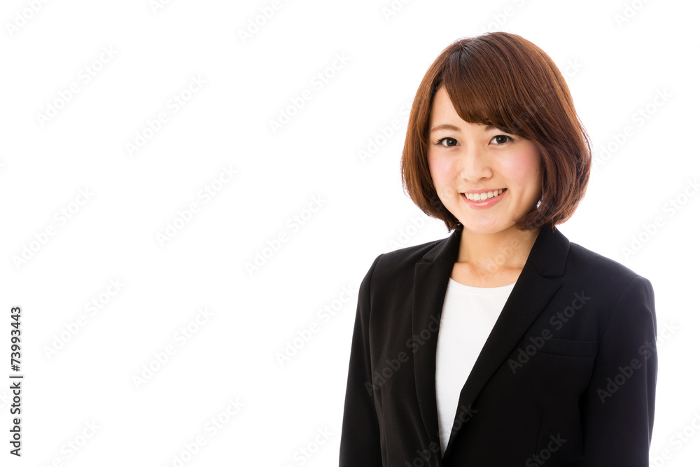 asian businesswoman on white background asian businesswoman on white background