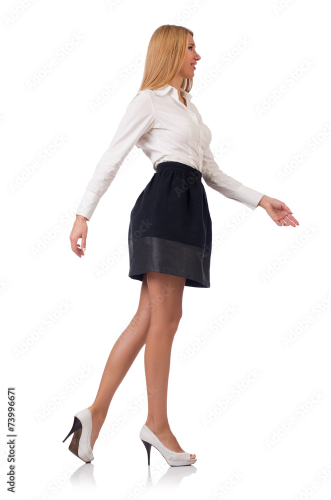 Businesswoman isolated on the white background Businesswoman isolated on the white background
