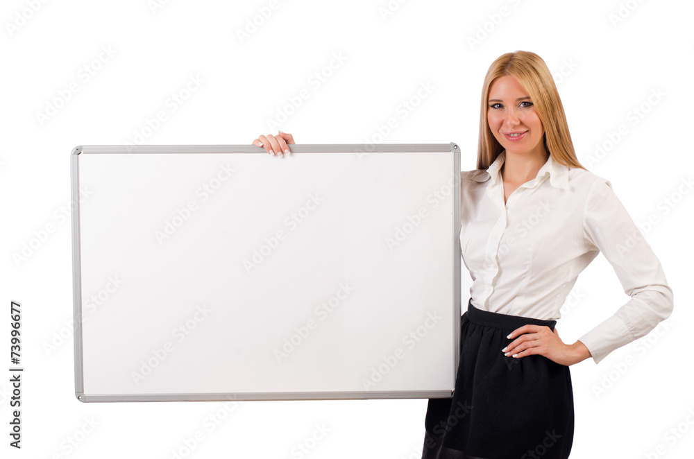 Businesswoman isolated on the white background Businesswoman isolated on the white background