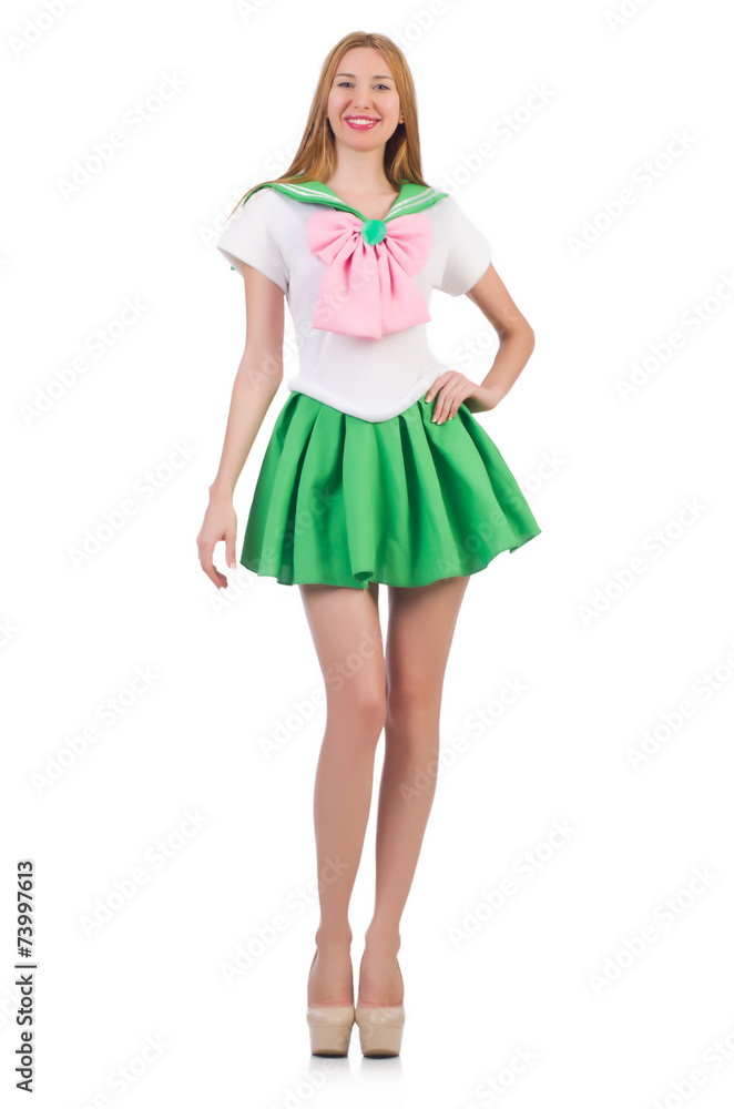 Young woman in fashion concept Young woman in fashion concept