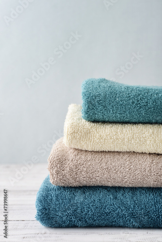 Stack of bath towels