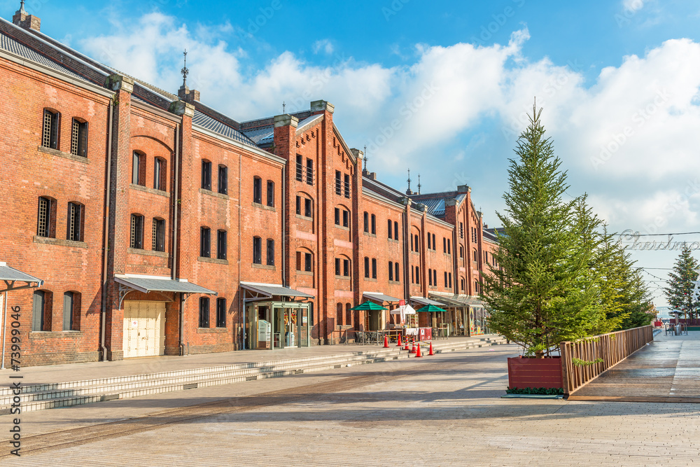 Fototapeta premium The red brick warehouse