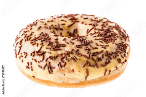 Donut with chocolate sprinkles
