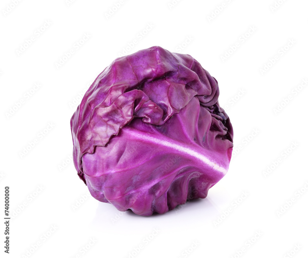 Red cabbage isolated on white background Red cabbage isolated on white background