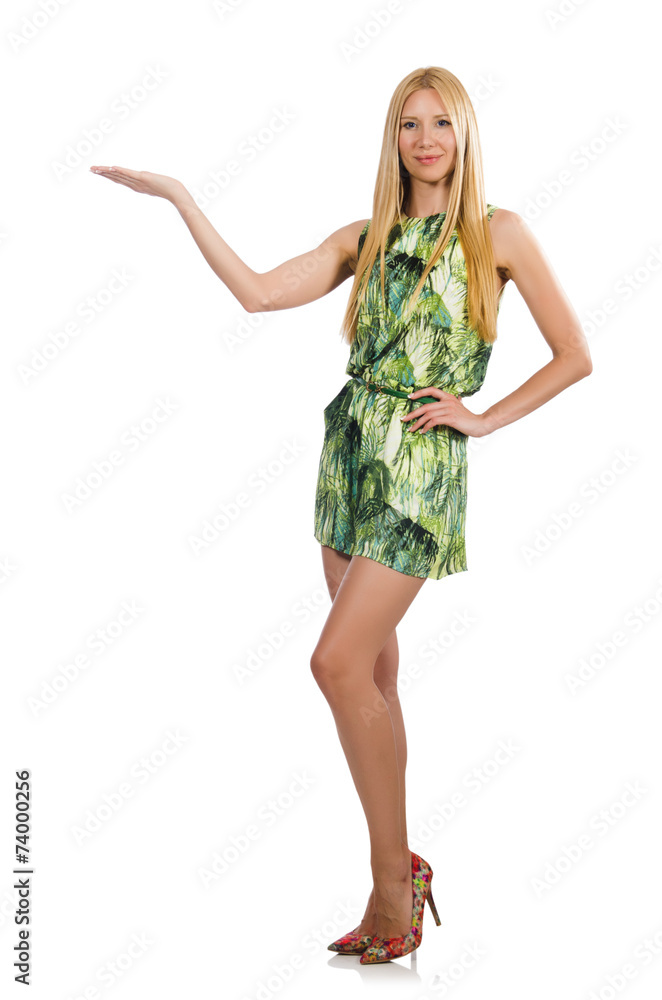 Woman isolated on the white background Woman isolated on the white background