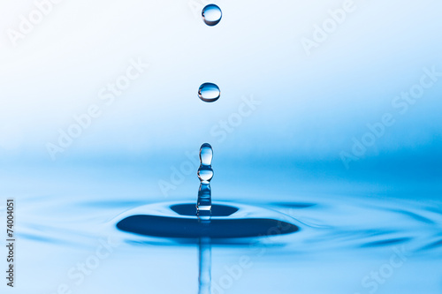 splashes of water drops