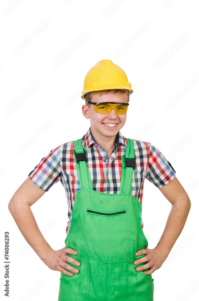 Industrial worker isolated on the white background Industrial worker isolated on the white background