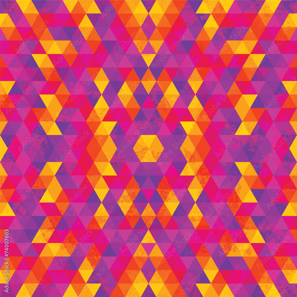 Triangular Mosaic Colorful Background Triangular Mosaic Colorful Background