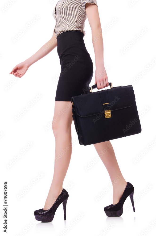 Businesswoman isolated on the white background Businesswoman isolated on the white background
