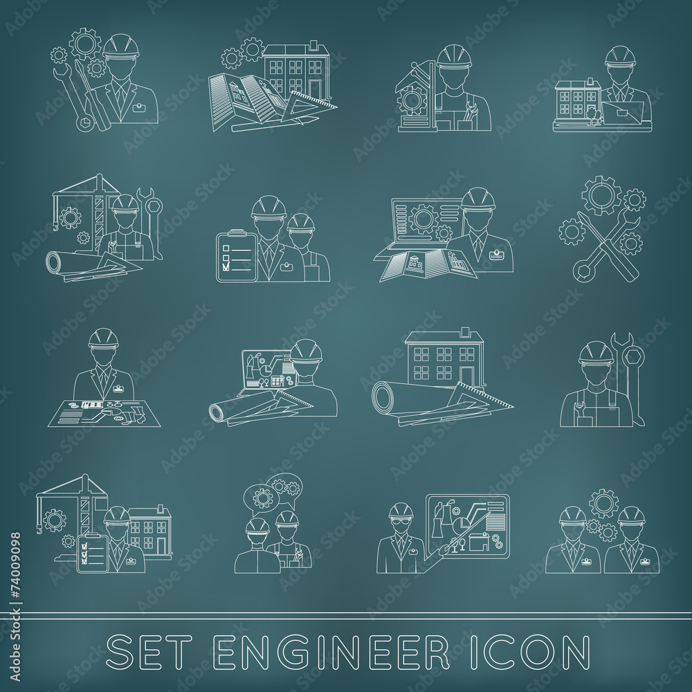 Engineer Icon Outline