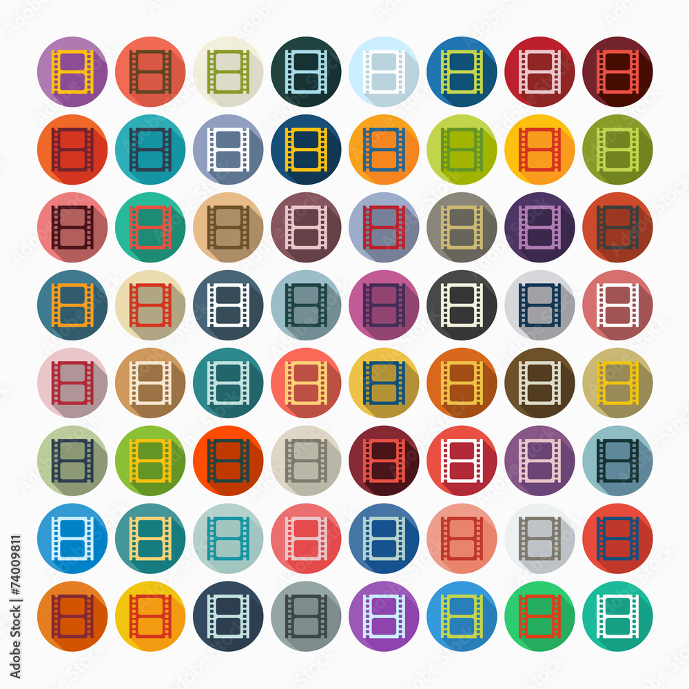 Flat design: film Flat design: film