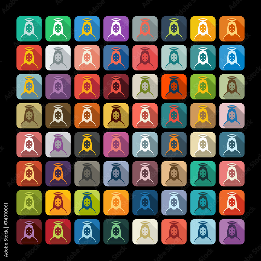Flat design: jesus Flat design: jesus