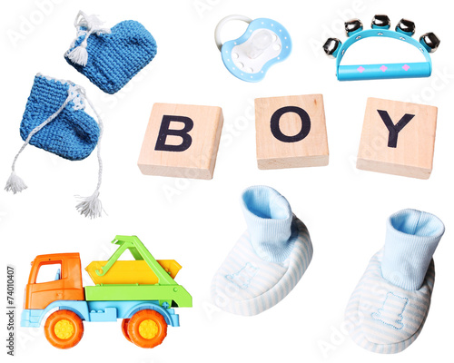 baby boy set of accessories