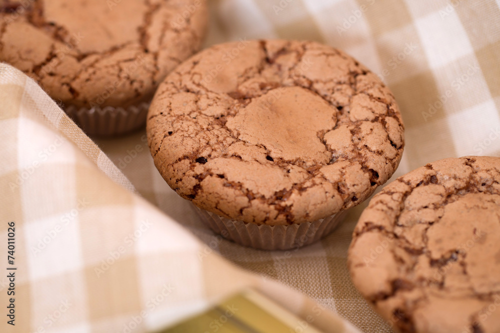 Fototapeta premium Delicious muffins waiting to be eaten