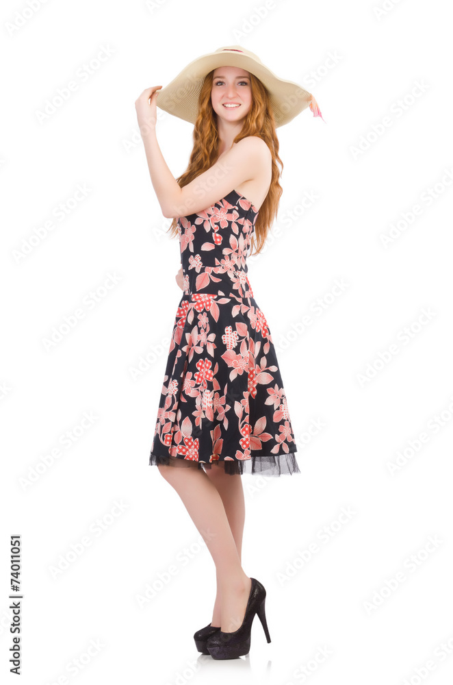 Young woman in fashion concept Young woman in fashion concept