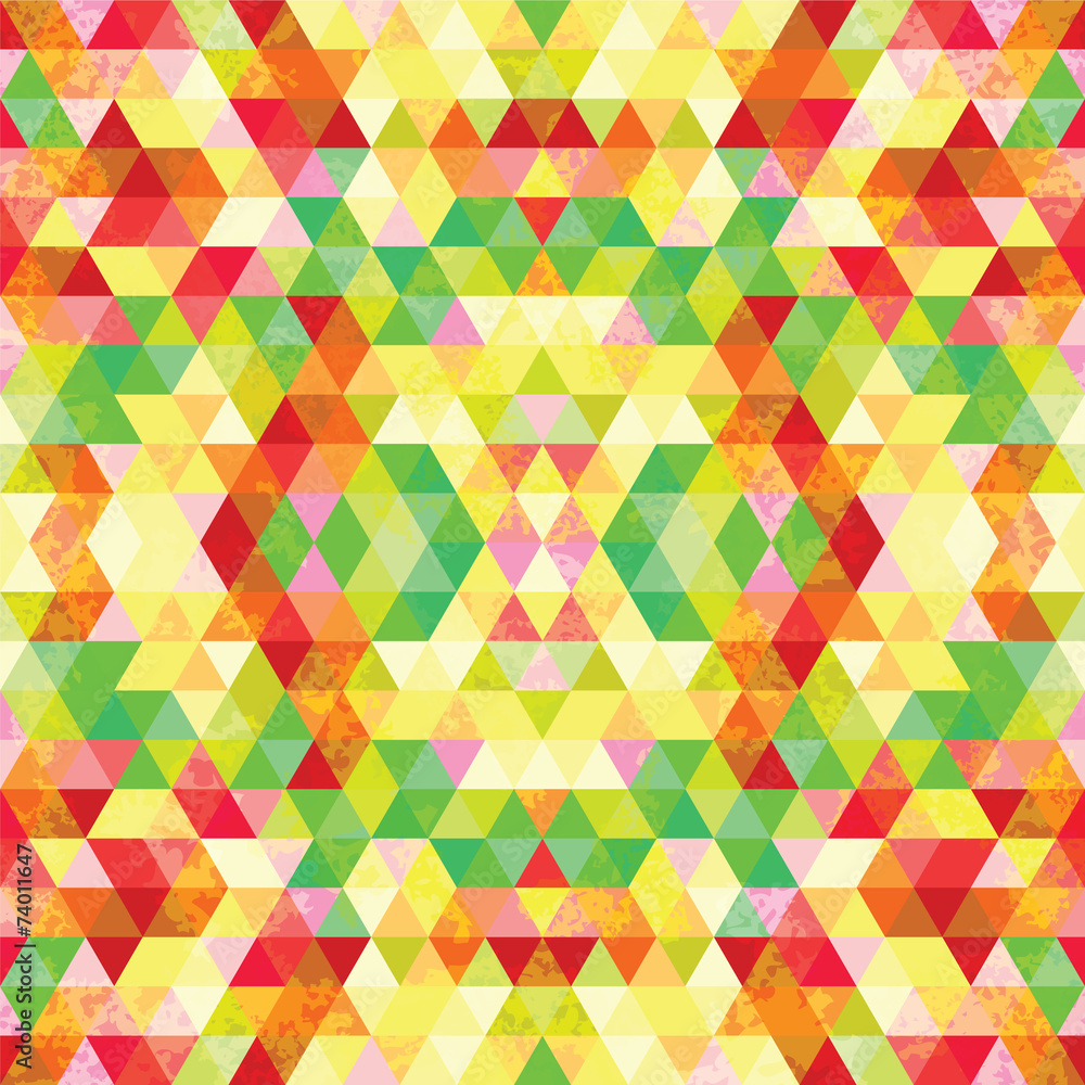 Triangular Mosaic Colorful Background Triangular Mosaic Colorful Background