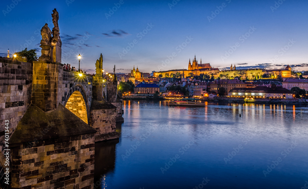 Praga Most Karola - obrazy, fototapety, plakaty 