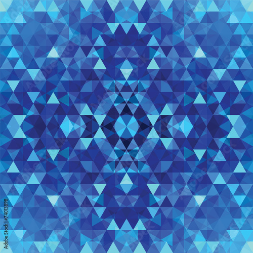 Triangular Mosaic Colorful Background