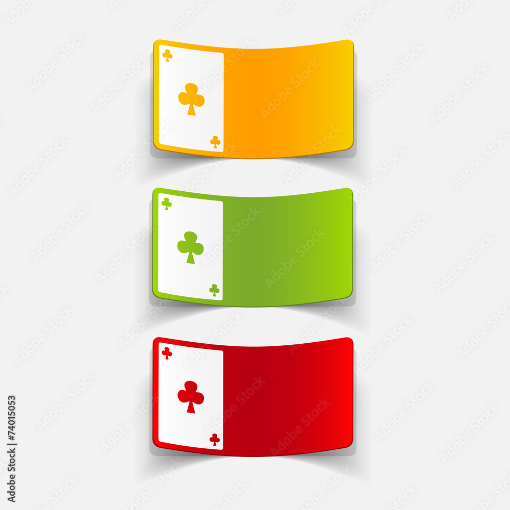 realistic design element: playing card realistic design element: playing card