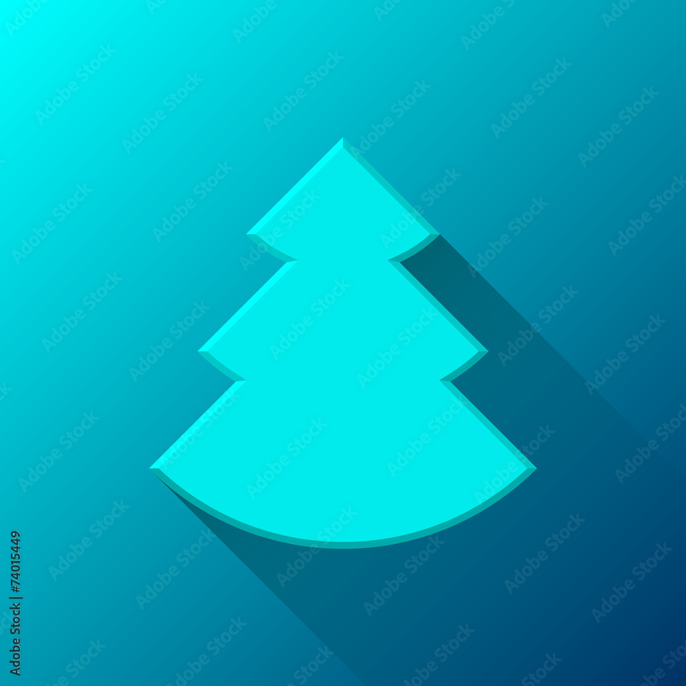Blue Abstract Christmas Tree Blue Abstract Christmas Tree