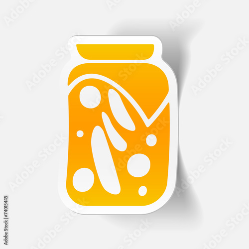 realistic design element: pickled vegetables