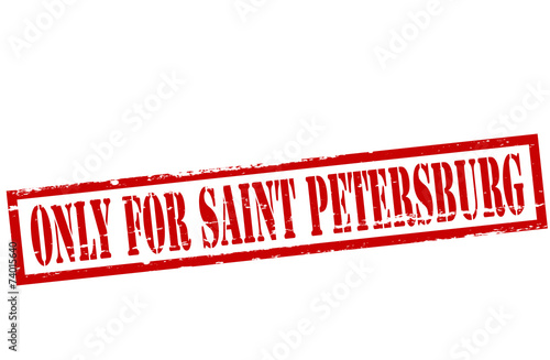 Only for Saint Petesburg