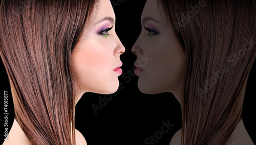 Creative portrait of beauti...