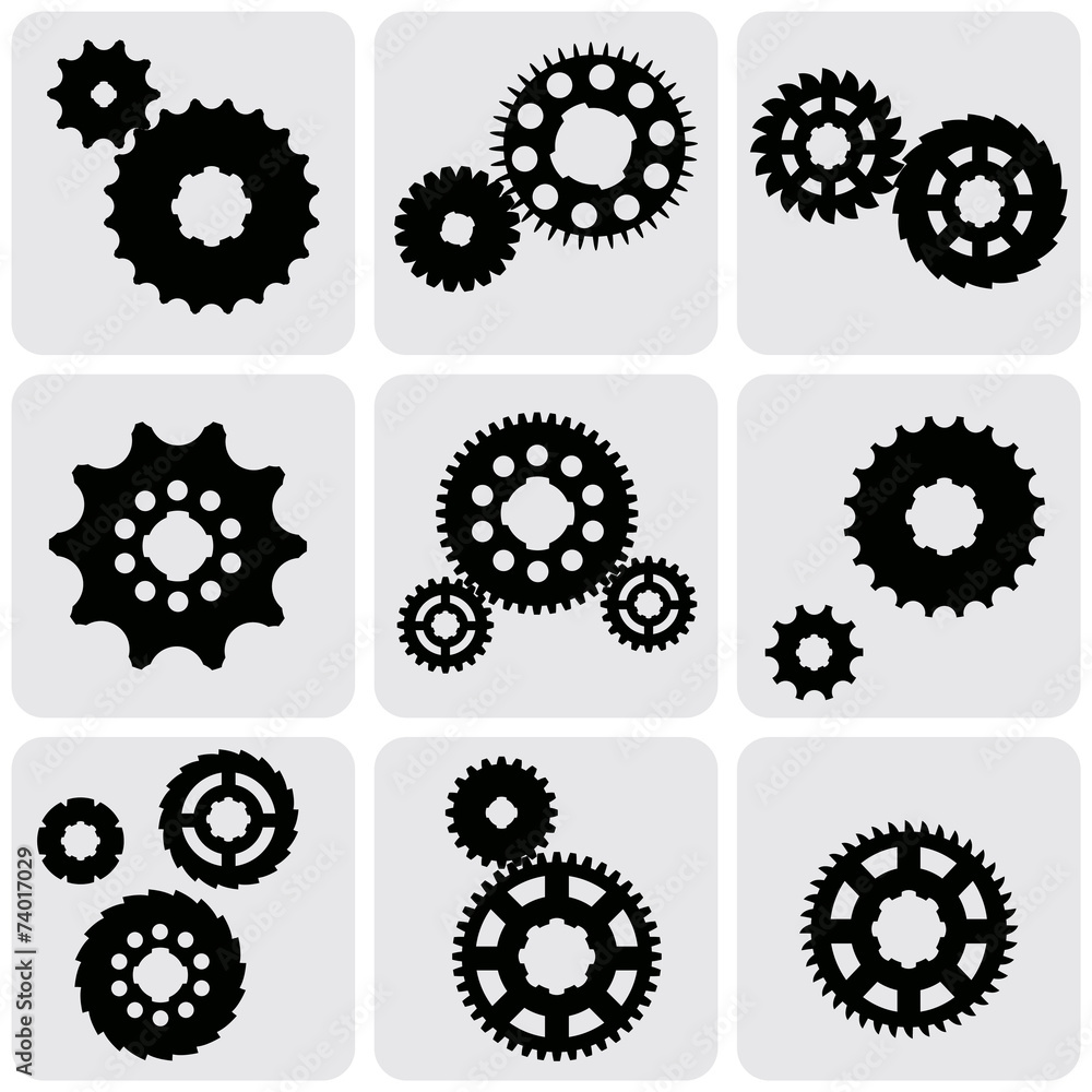 Vector image of gears. Vector image of gears.