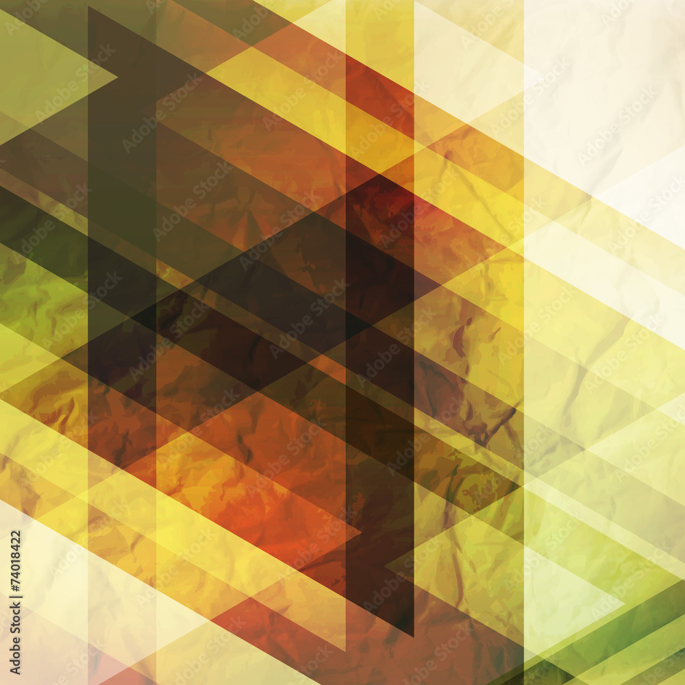 Obraz premium Abstraction retro grunge triangles vector background