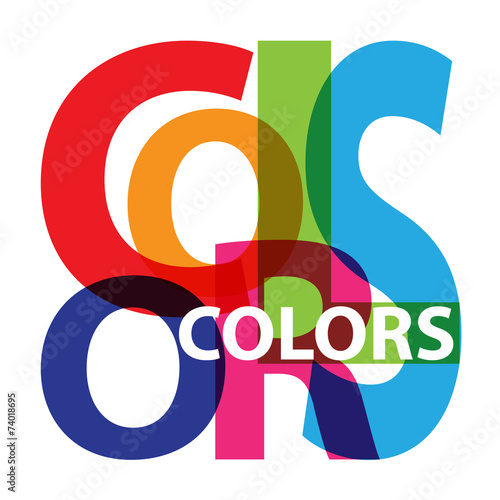 Vector colors. Broken text
