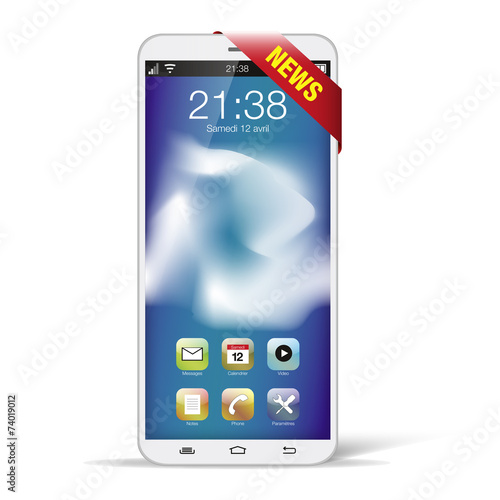 smartphone blanc