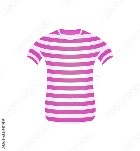 Striped t-shirt in pink and white design