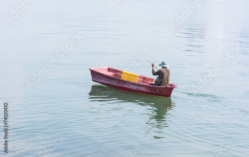 Traditional boat at fisherman village