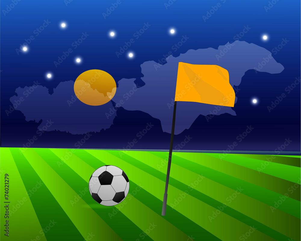 Naklejka premium stadium night