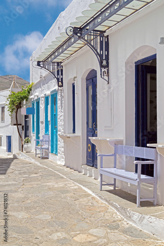Traditional greek architecture on Cyclades islands, Greece