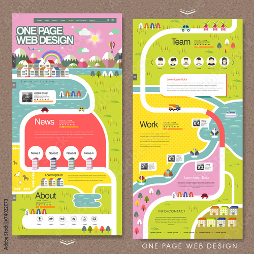 creative one page website template