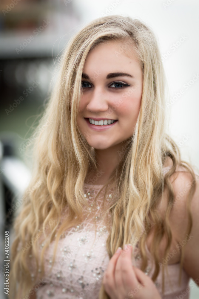 Beautiful Blond Teenage Girl With Blue Eyes Beautiful Blond Teenage Girl With Blue Eyes