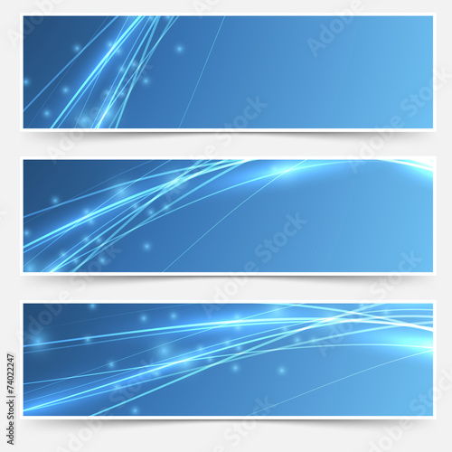 Speed swoosh electric wave lines header set
