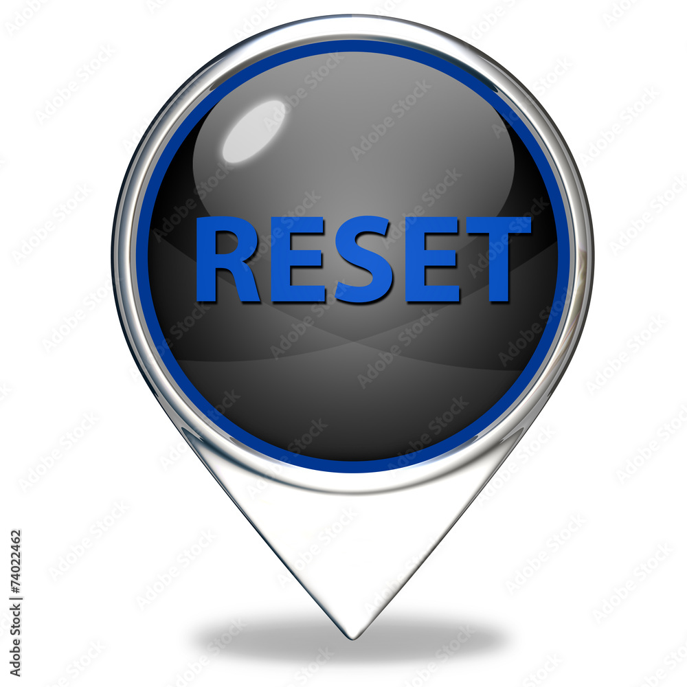 reset pointer icon on white background reset pointer icon on white background
