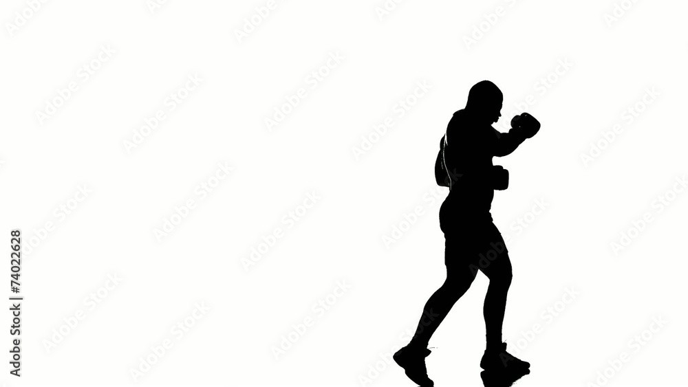 one caucasian man exercising boxing boxer workout fitness in one caucasian man exercising boxing boxer workout fitness in